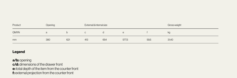 Ronda Insulated Double Drawer W413mm x H654mm