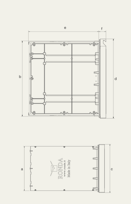 Ronda Insulated Single Door with Shelf W413mm x H654mm