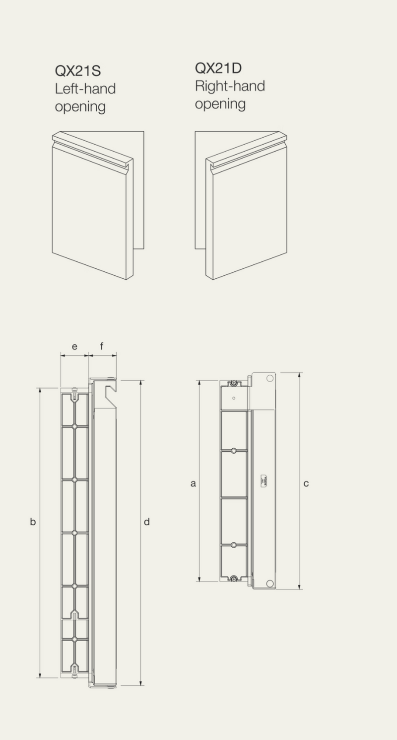Ronda Single Door with Magnetic Gasket W454mm x H644mm