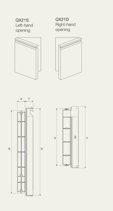 Ronda Single Door with Magnetic Gasket W454mm x H644mm