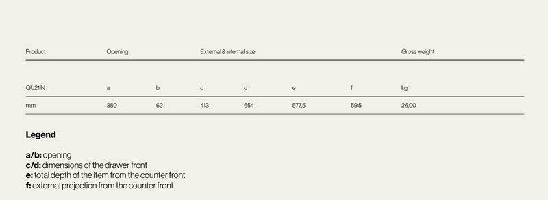 Ronda Pull-out Trash Drawer with Magnetic Gasket W413mm x H654mm