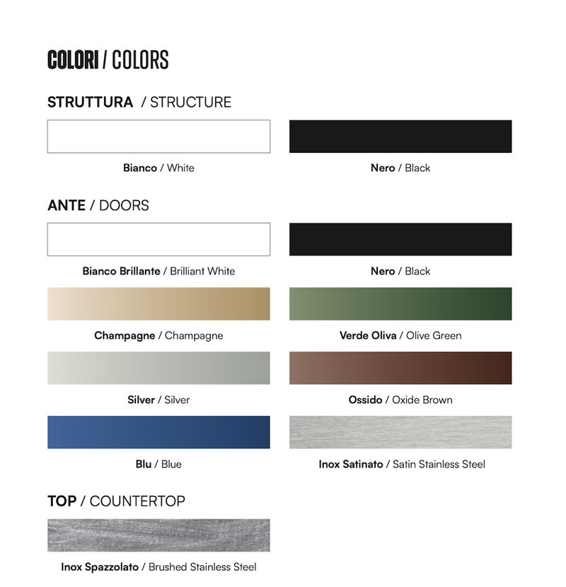 Hoppilif Outdoor Kitchen Left base unit end panel