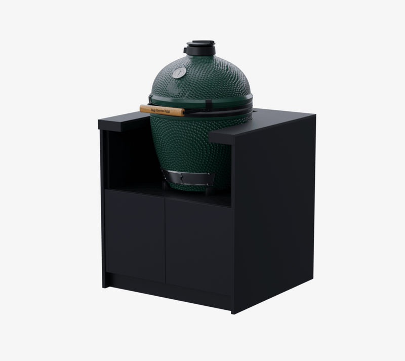 Whistler Fairford Outdoor Kitchen Black 18" Green Egg & Cabinet 80cm