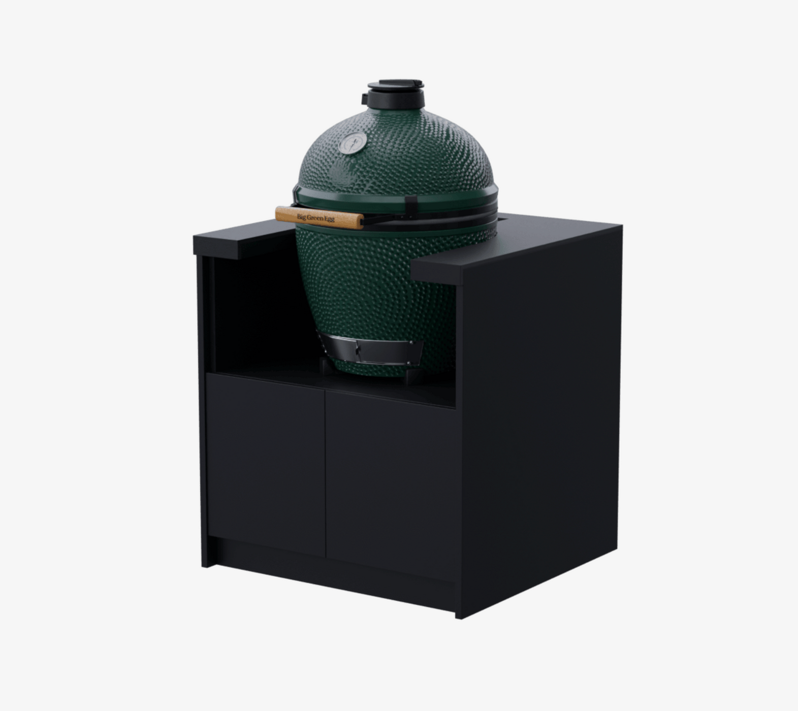 Whistler Fairford Outdoor Kitchen Black 18" Green Egg & Cabinet 80cm