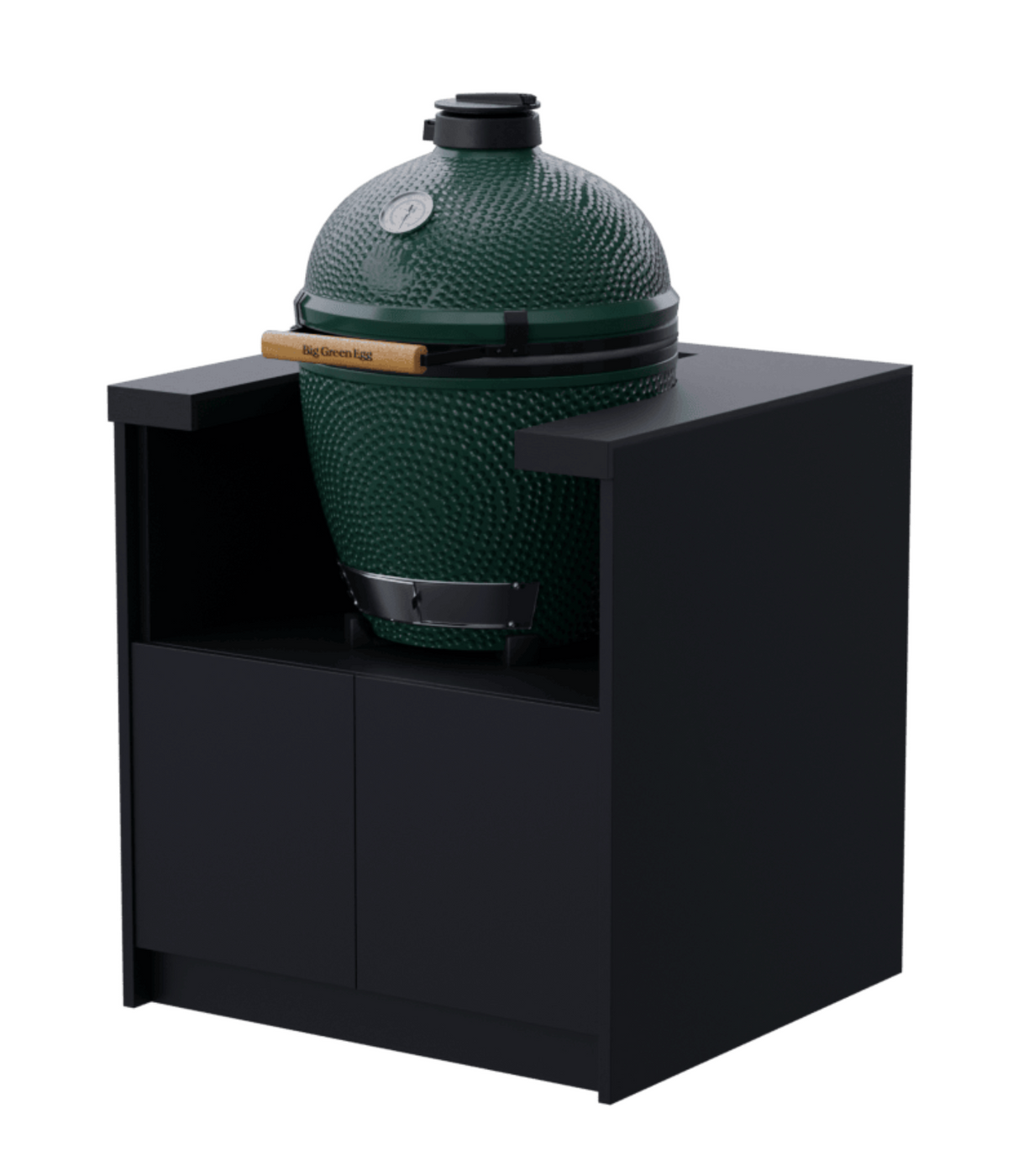 Whistler Fairford Outdoor Kitchen Black 18" Green Egg & Cabinet 80cm