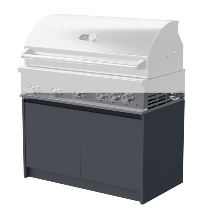 Whistler Fairford Outdoor Kitchen Grey 5 Burner Under Grill Cabinet (The BBQ is NOT included) 106.6cm