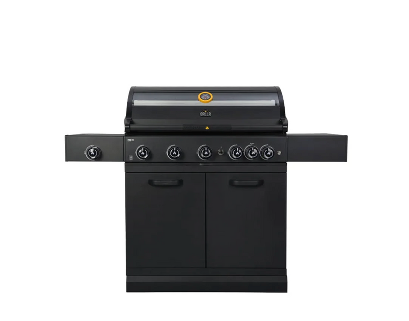 GRLLR Outdoor Kitchen 5 Burner BBQ, Stove unit,Fridge, Sink and Kamado | Full length 5M