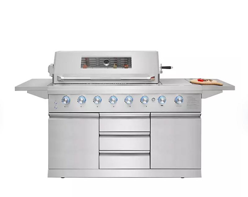 Norfolk Outdoor Kitchen Absolute 6B + Side Burner