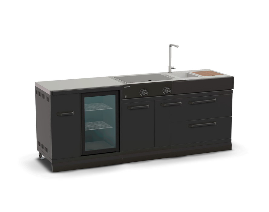 GRLLR Outdoor Kitchen Fridge Stove and Sink | Full length 2.4M