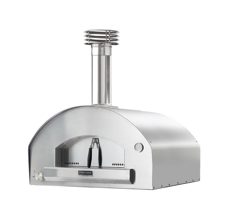 Fontana Mangiafuoco Build In Wood Pizza Oven - Stainless Steel