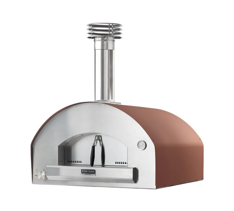 Fontana Mangiafuoco Build in Wood Pizza Oven - Rosso