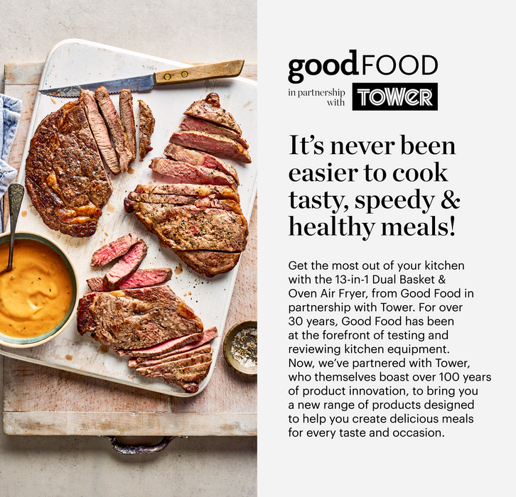 Air Fryer Inc Windows Black 13in1 10L Oven and Basket