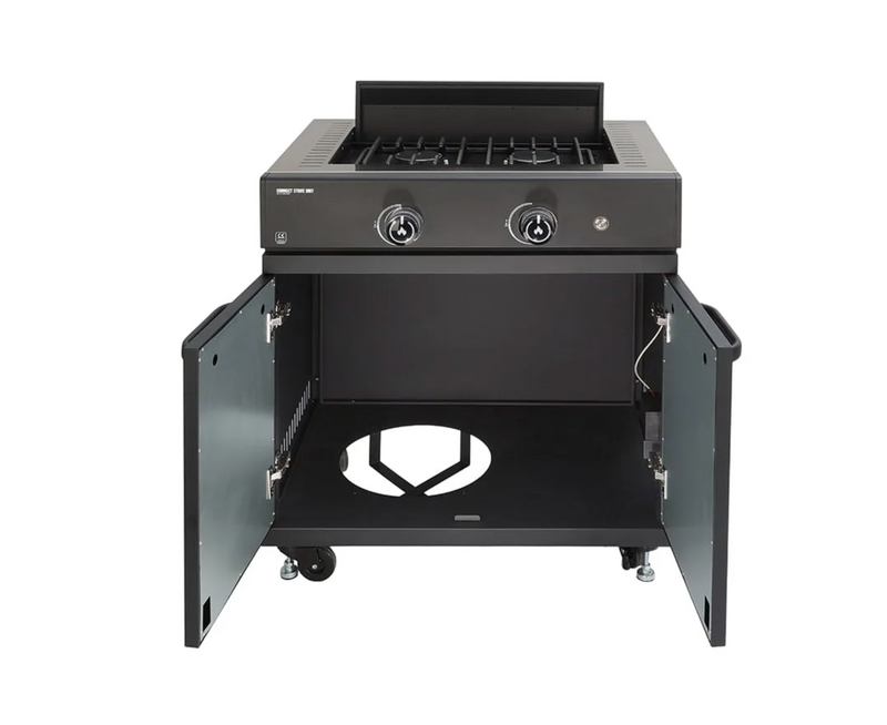 GRLLR Outdoor Kitchen 5 Burner BBQ, Stove unit,Fridge, Sink and Kamado | Full length 5M