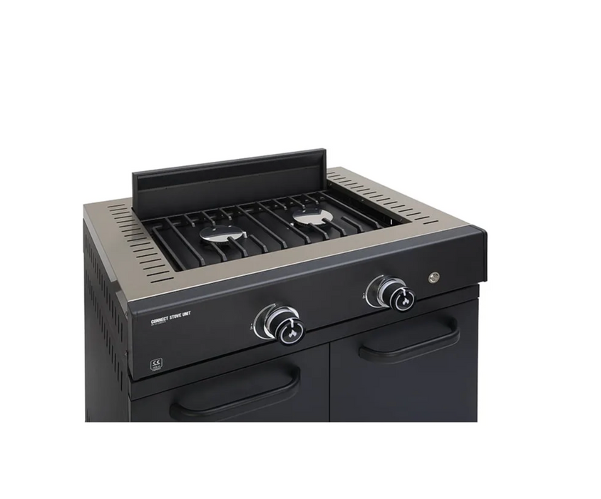 GRLLR Outdoor Kitchen 5 Burner BBQ, Stove unit,Fridge, Sink and Kamado | Full length 5.7M