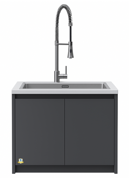 Whistler Fairford Outdoor Kitchen Grey Sink 80cm