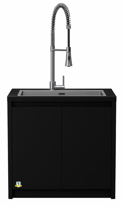 Whistler Fairford Outdoor Kitchen Black Sink | 80cm