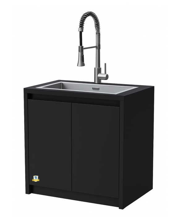 Whistler Fairford Outdoor Kitchen Black Sink | 80cm
