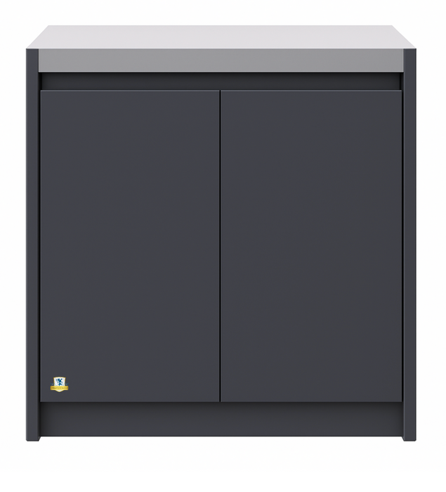 Whistler Fairford Outdoor Kitchen Grey Gas Bottle and Bin Cabinet 80cm