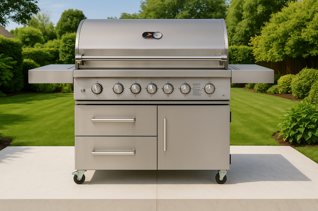 Whistler Bibury 5 Burner Barbecue with Rotisserie and Weather Cover
