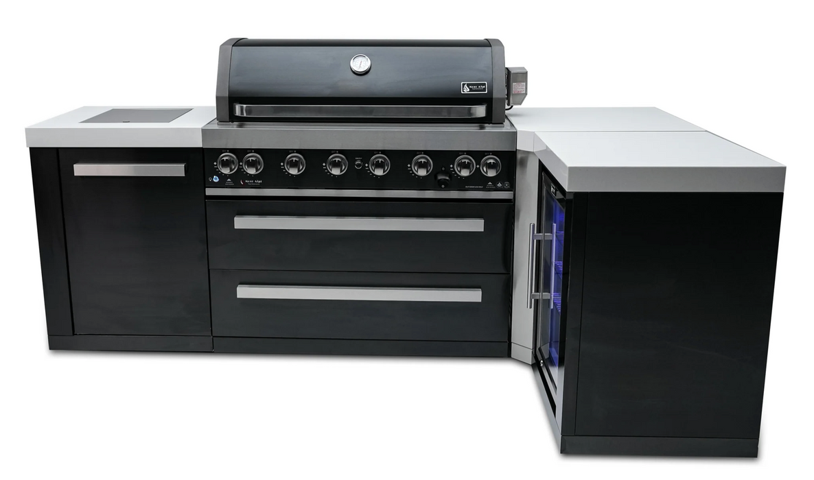 Mont Alpi Outdoor kitchen Black, Fridge and Weather Cover - 2.4m