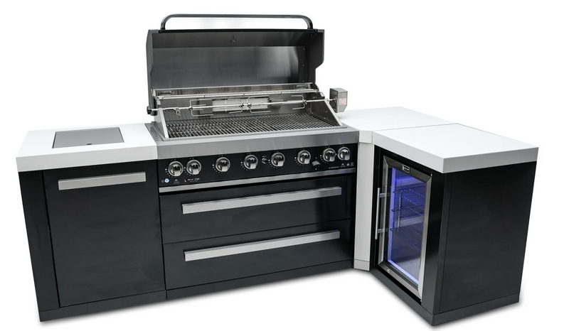 Mont Alpi Outdoor kitchen Black, Fridge and Weather Cover - 2.4m