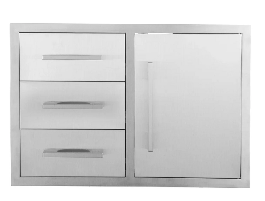 The Alpha Forge Outdoor Kitchen Gozney Station | 350cm Light grey