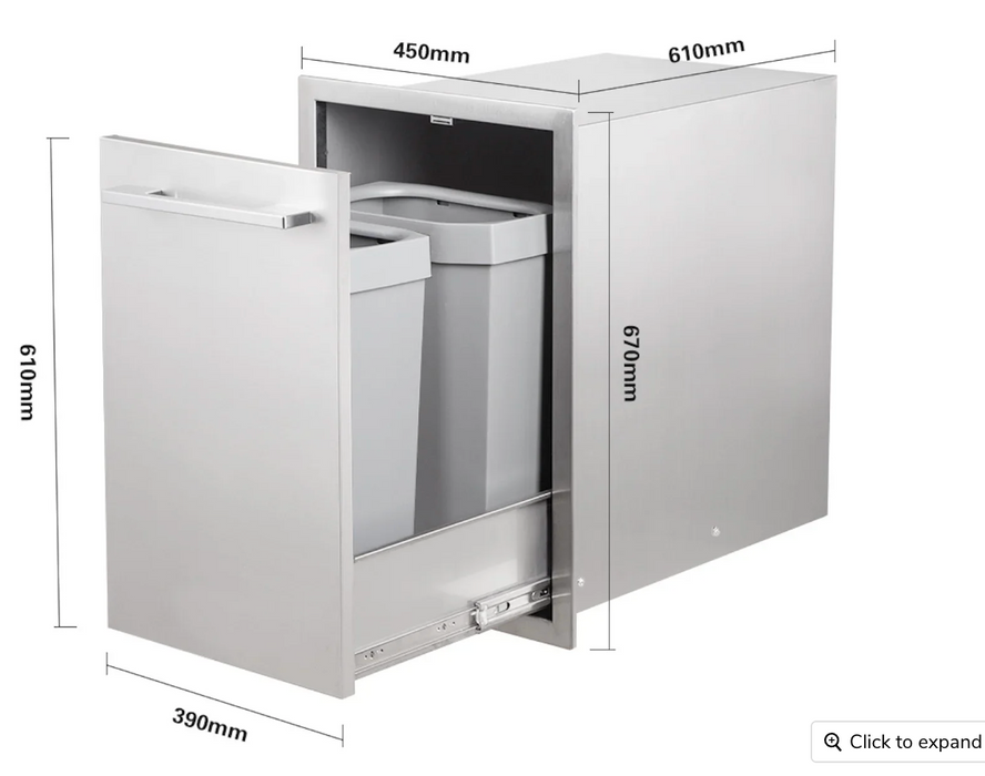 The Alpha Forge Outdoor Kitchen Gozney Station | 350cm Light grey