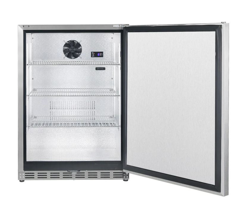 The Alpha Forge Outdoor Kitchen Beefeater 1600S 5 Burner Gas BBQ and Gozney | 500cm Light grey