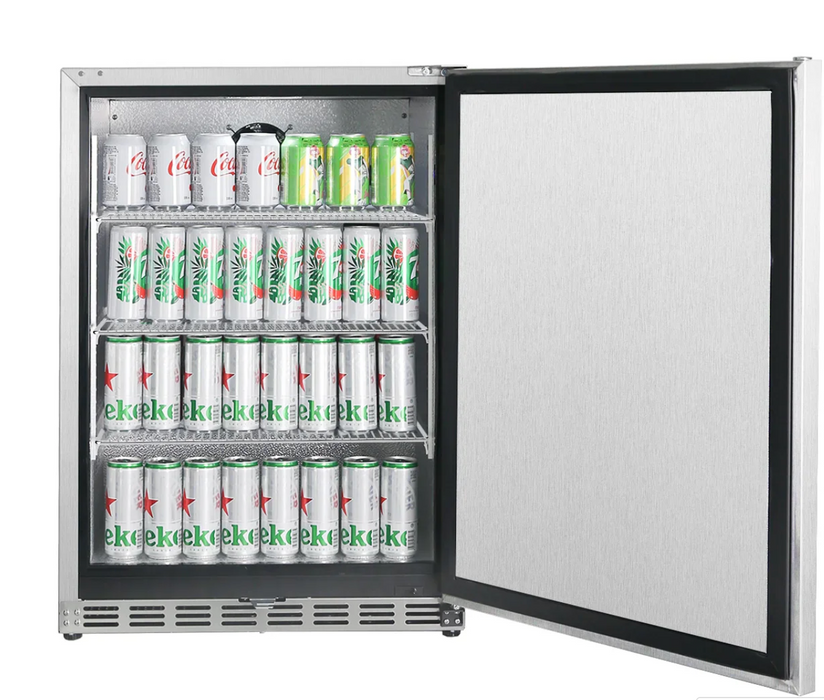 The Alpha Forge Outdoor Kitchen Kamado Grill 22" and Bin | 250cm Light grey