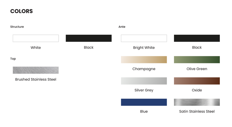 Hoppilif Outdoor Kitchen Left base unit end panel