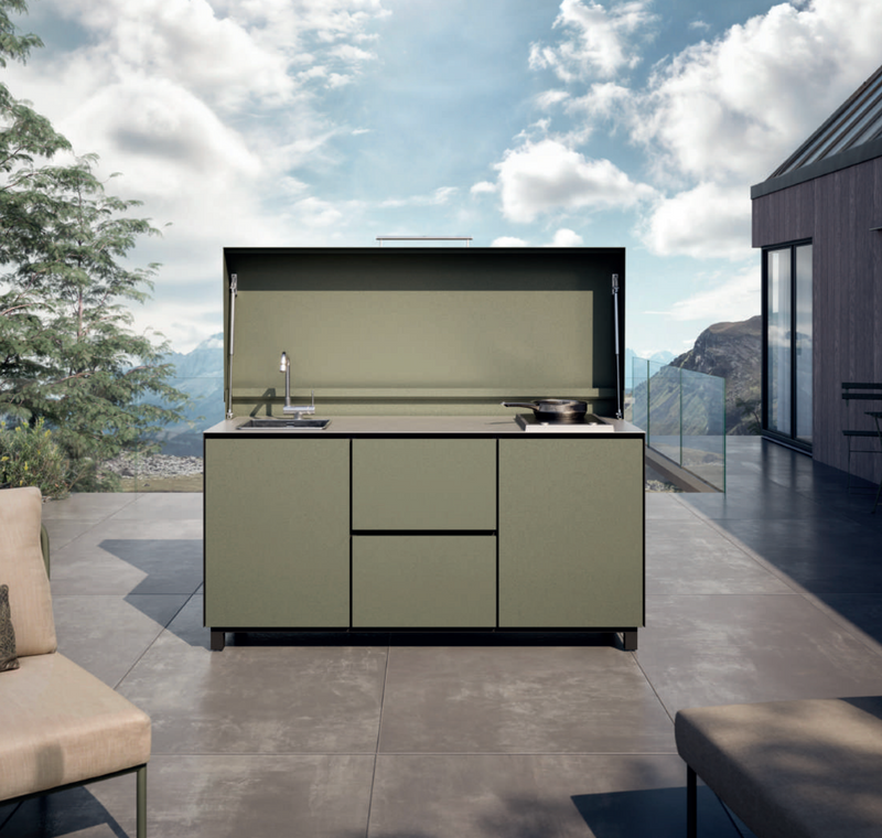 Hoppilif Outdoor Kitchen 180 cm Sink Hop hard Cover