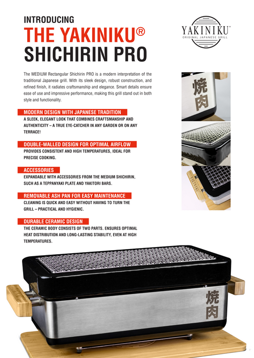 NEW! Yakiniku Medium Rectangular Shichirin PRO