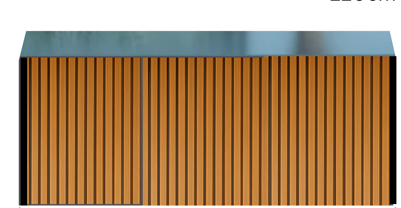 The Alpha Forge Outdoor Kitchen Plancha Grill, Sink, Bar and Fridge Unit | 273cm x 220cm Light Oak