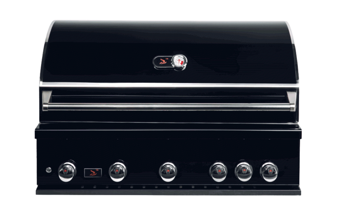 Whistler Burford Black 5 Burner Barbecue with Rotisserie and Weather Cover