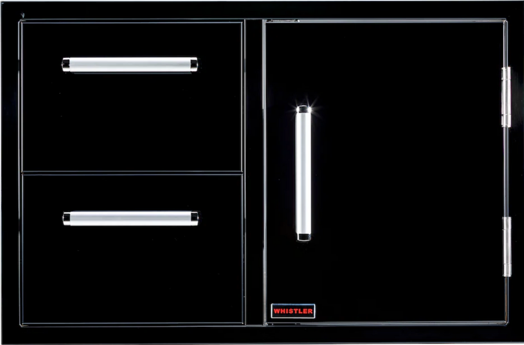 The Alpha Forge Outdoor Kitchen Whistler Burford 5 Burner Gas BBQ | 300cm Tuscany Beige Interlocking Travertine