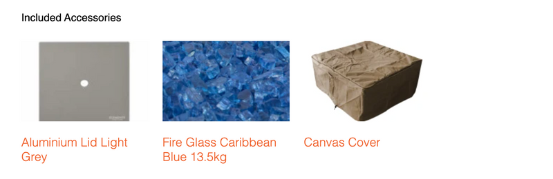 Capertee Fire Table - Space Grey plus Weather Cover