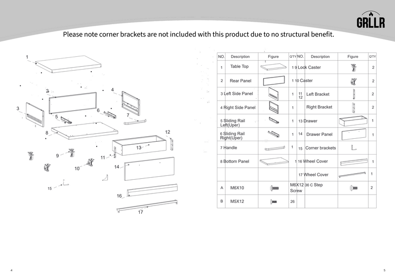 GRLLR Ember Kamado Base Low Cabinet