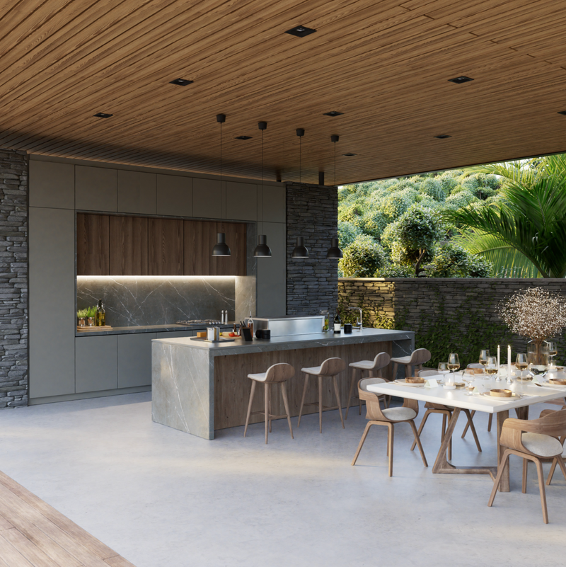 Formilia Outdoor Kitchens – Amalfi Natural | 3.2M x1.2M