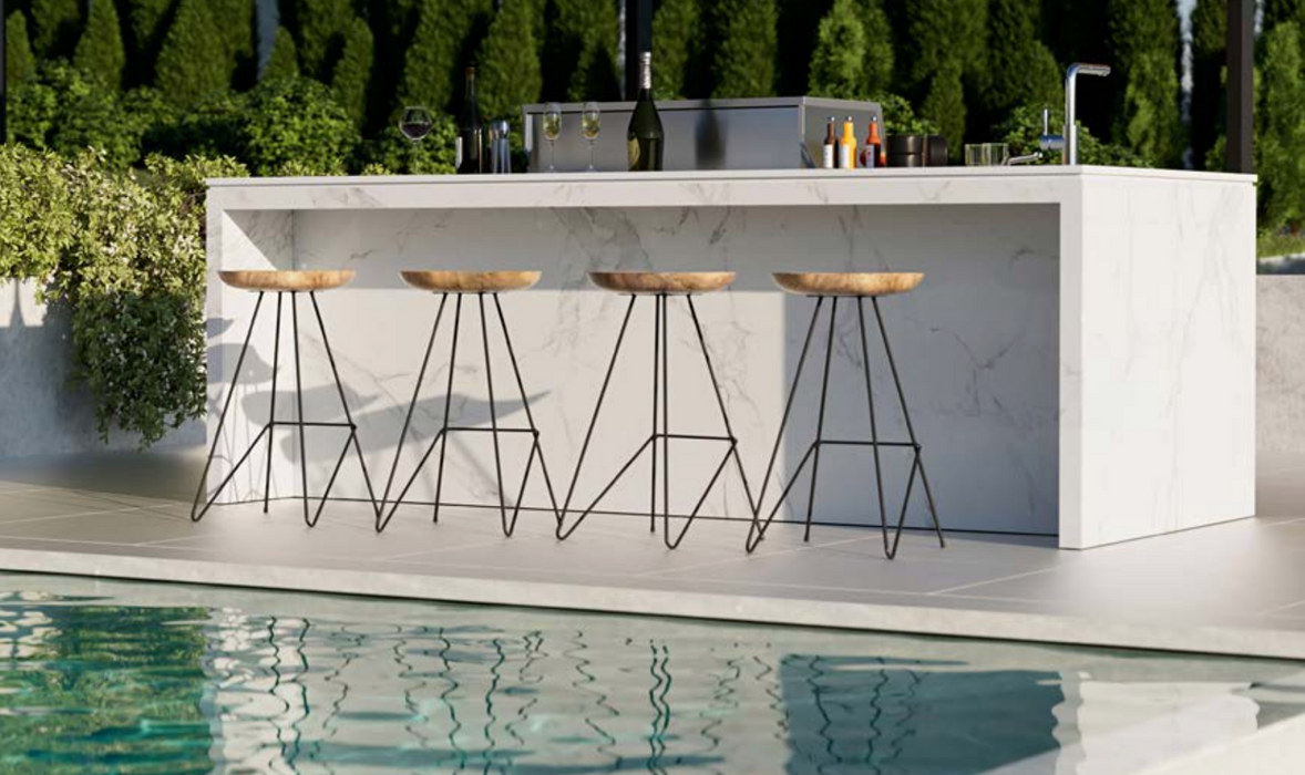 Formilia Outdoor Kitchens – Capri Antique White | 2.7M x1.2M