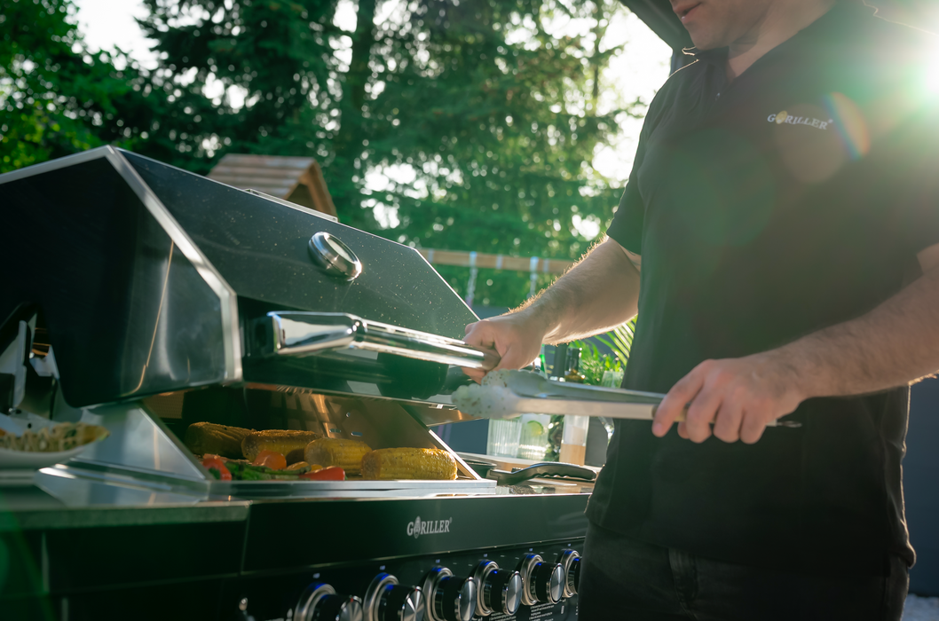 Goriller Outdoor Kitchen | 6-Burner Gas Grill, and Drawer | 2m Compact Luxury Design