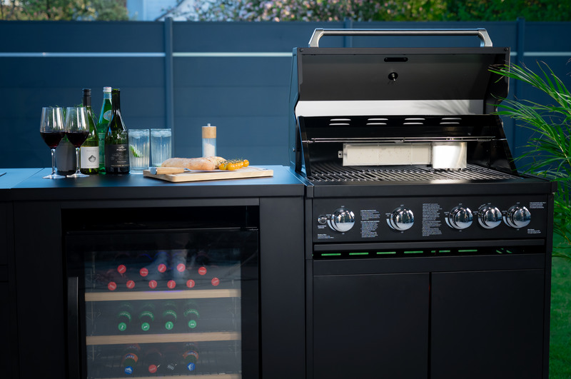 Goriller Outdoor Kitchen | 5-Burner Gas Grill, Sink & Fridge | 2.5m