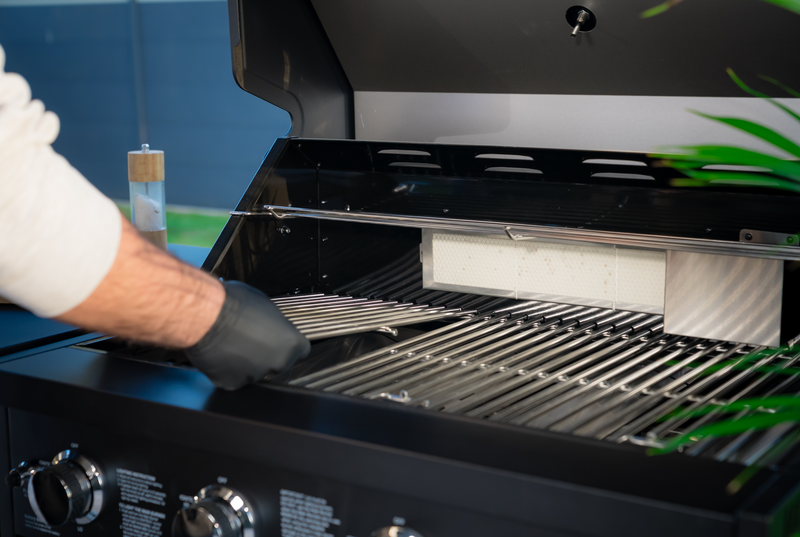 Goriller Outdoor Kitchen | 5-Burner Gas Grill, Sink & Fridge | 2.5m