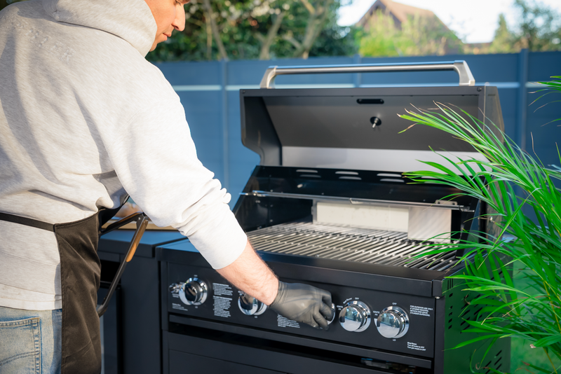 Goriller Outdoor Kitchen | 5-Burner Gas Grill, Sink & Fridge | 2.5m