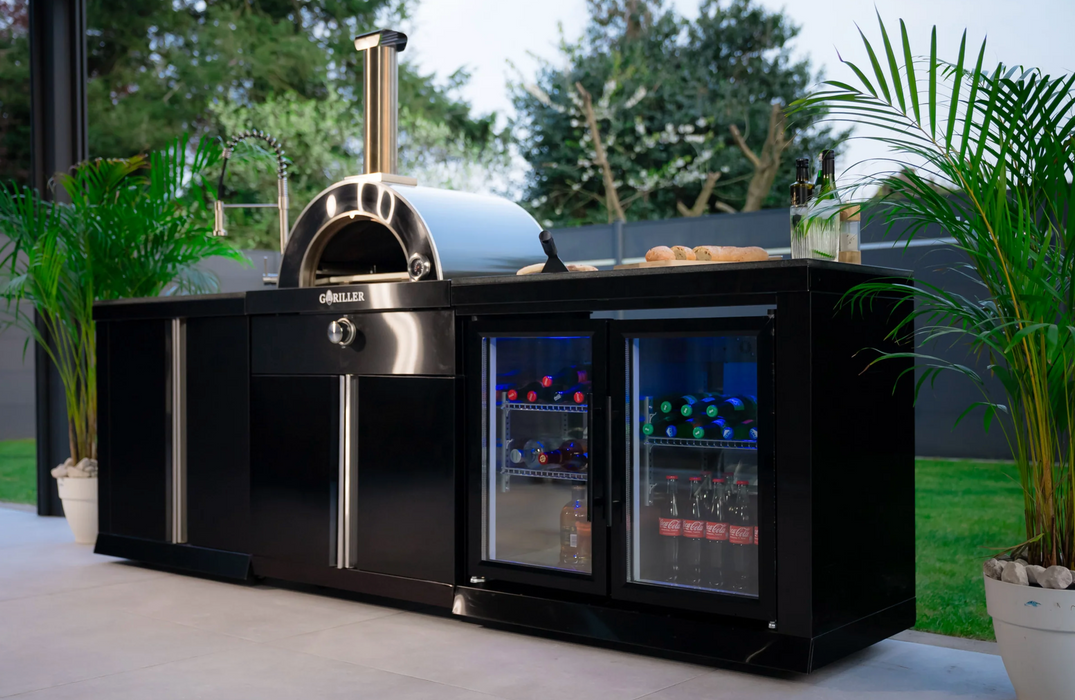 Goriller Outdoor Kitchen | Pizza Oven, Sink & Fridge | 2.5m