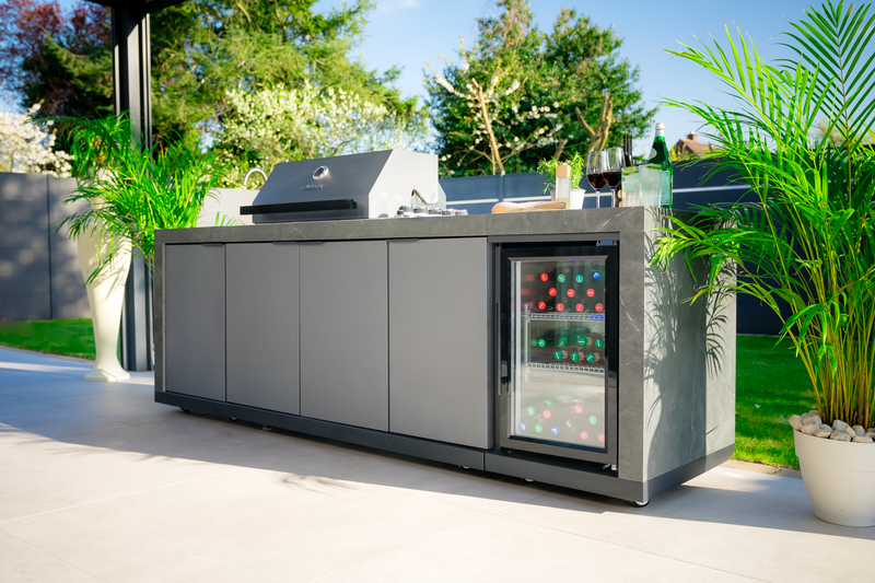 Goriller Outdoor Kitchen King | 5-Burner Gas Grill, Refrigerator & Sink | 2.7m