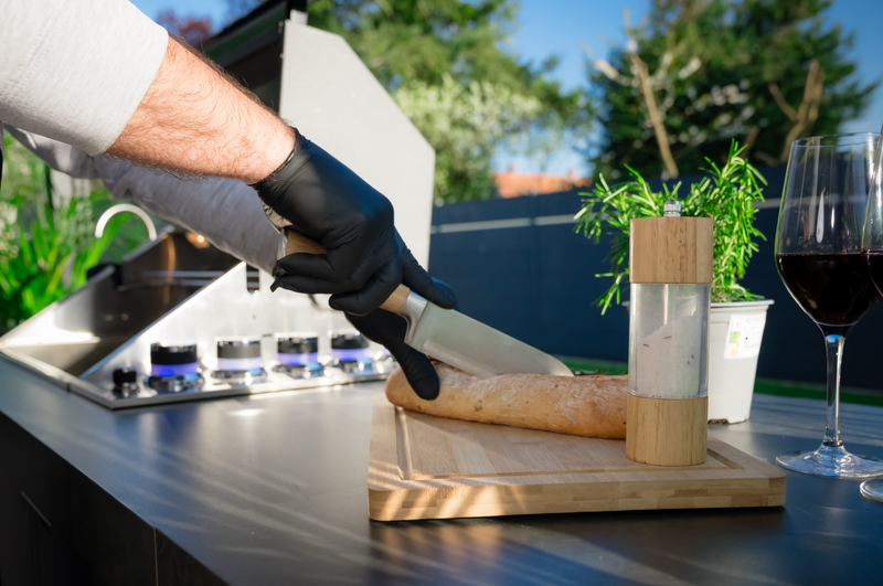 Goriller Outdoor Kitchen King | 5-Burner Gas Grill, Refrigerator & Sink | 2.7m