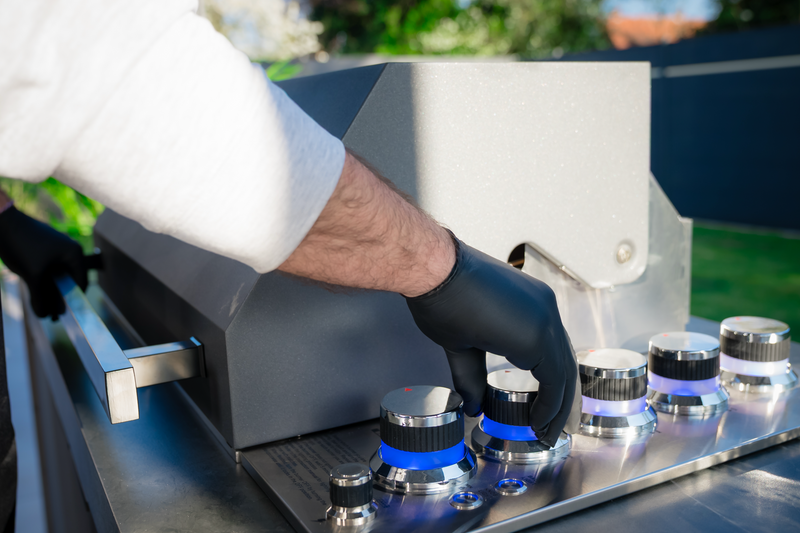 Goriller Outdoor Kitchen King | 5-Burner Gas Grill, Refrigerator & Sink | 2.7m