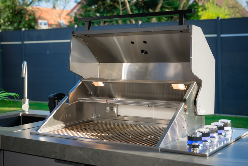 Goriller Outdoor Kitchen King | 5-Burner Gas Grill, Refrigerator & Sink | 2.7m