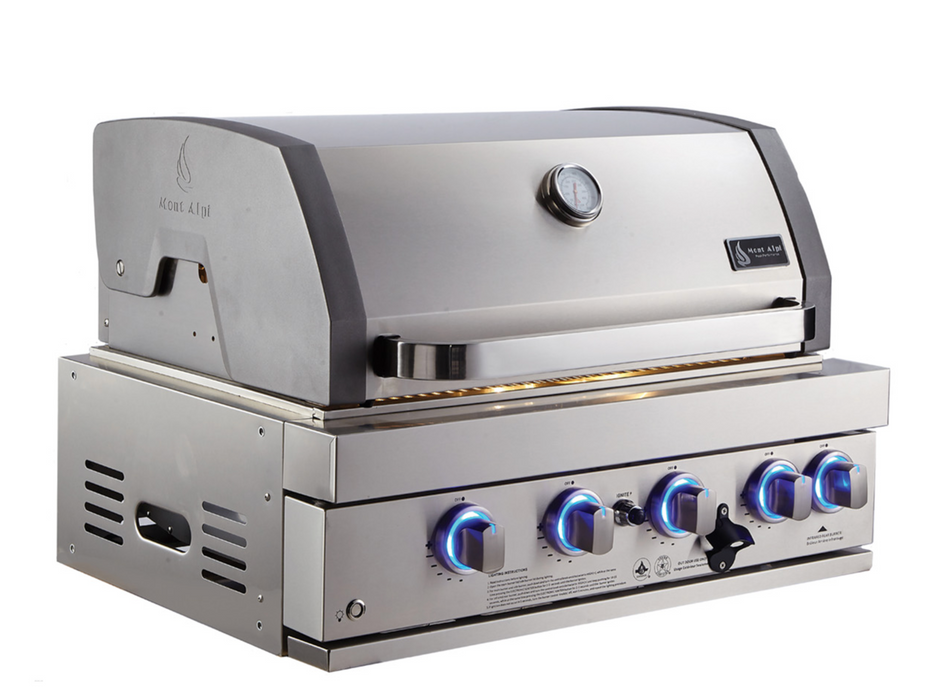 Mont Alpi Stainless Steel 400 32" Built In Barbecue