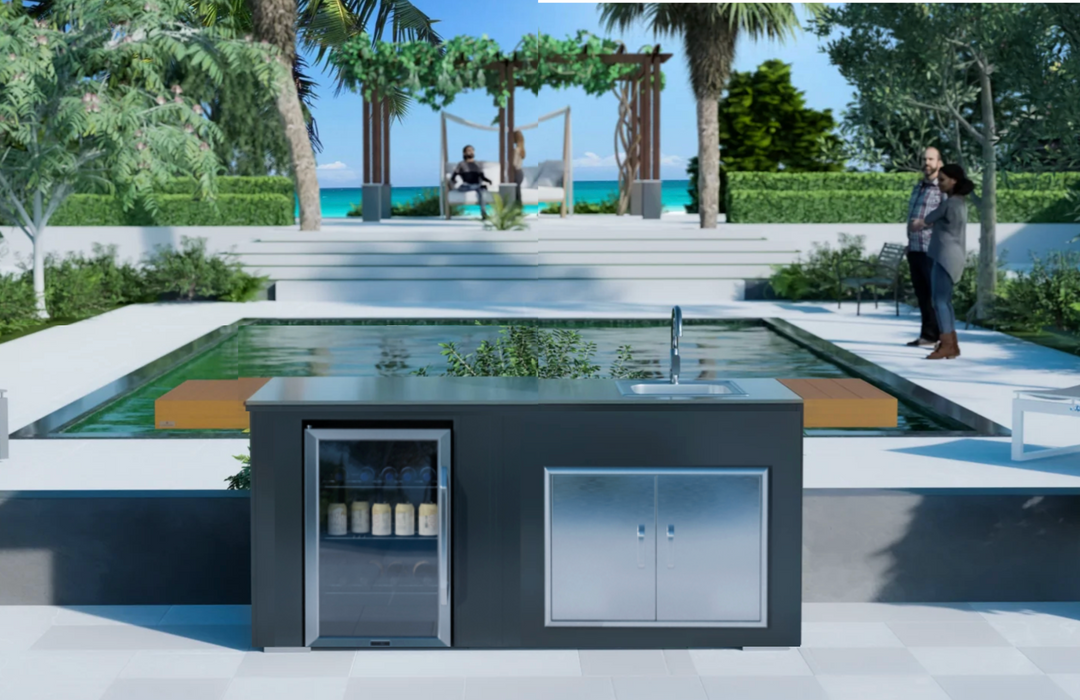 Grillandia Outdoor Kitchen, Fridge and Weather Cover - 1.7M